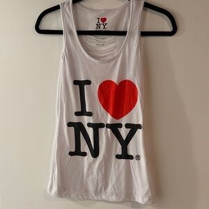 I Love NY White Tank Top
